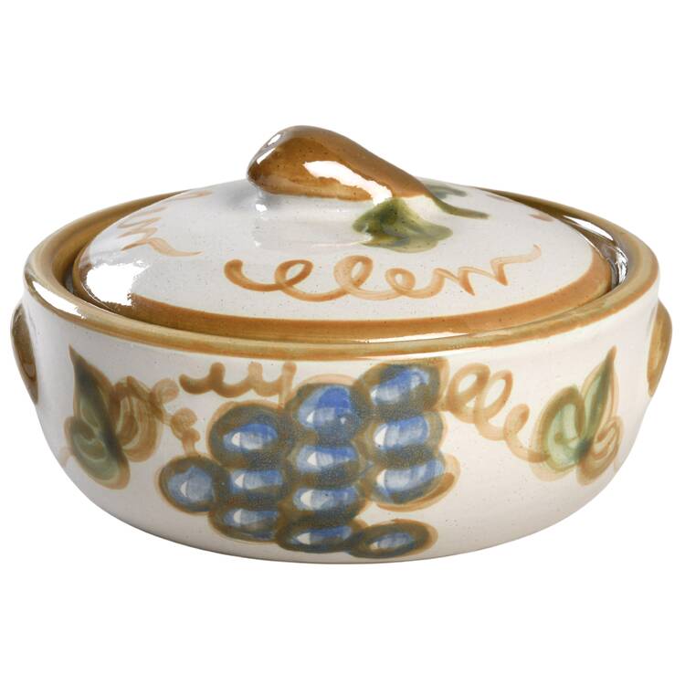 Vintage (Green Band) 1 Qt Round Covered Casserole