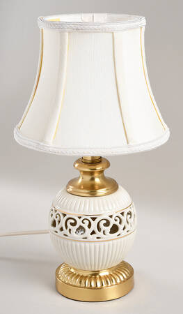 Tracery Collection 13" Electric Lamp & Shade