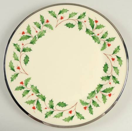 Holiday Platinum Millennium Dinner Plate by Lenox