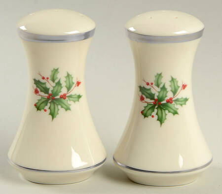Holiday Platinum Salt & Pepper Set by Lenox