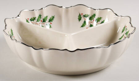 Holiday Platinum 3-Part Relish by Lenox
