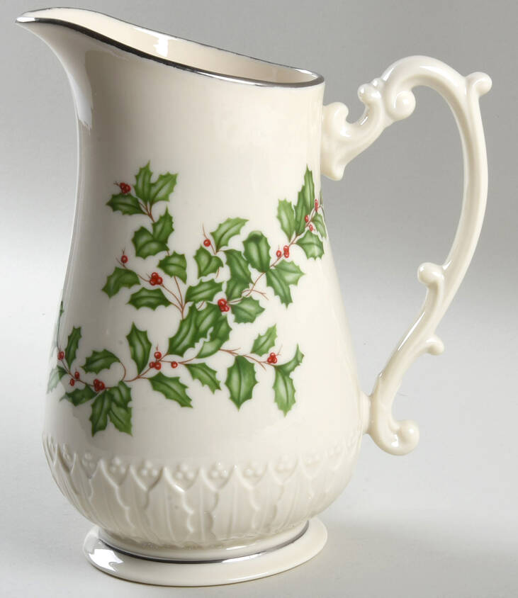 Holiday Platinum 32 Oz Pitcher by Lenox