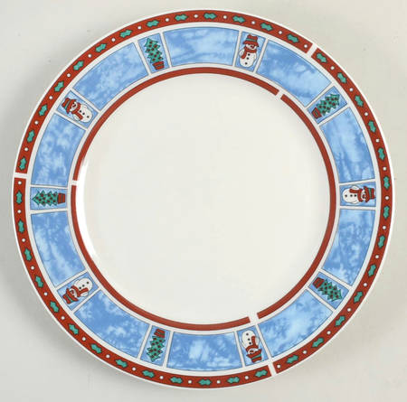 Holiday Stamps Salad Plate