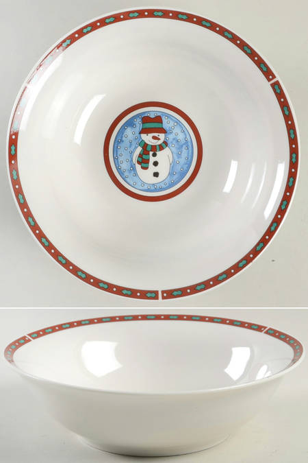 Holiday Stamps Soup/Cereal Bowl