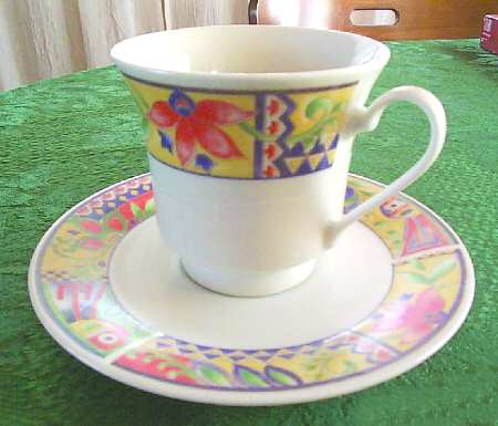 Savanna (Coupe) Flat Cup & Saucer Set