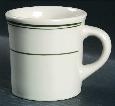 Green Band Mug-No Backstamp