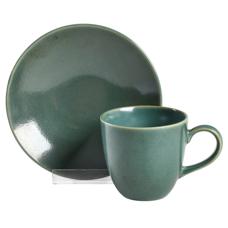 Jade (Round) Flat Demitasse Cup & Saucer Set