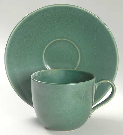 Jade (Round) Flat Cup & Saucer Set