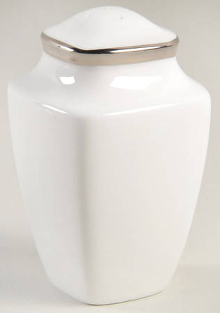 Solitaire White Square Pepper Shaker