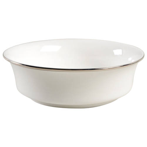 Solitaire White 9" Round Vegetable Bowl