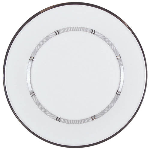 Solitaire White Accent Luncheon Plate