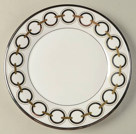 Solitaire White Accent Luncheon Plate