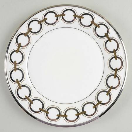 Solitaire White Accent Luncheon Plate
