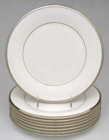 Solitaire White Dinner Plate - Set of 8