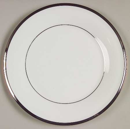 Solitaire White Salad Plate