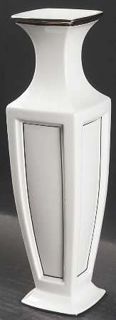 Solitaire White 9" Bud Vase