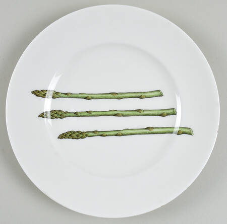 Continental Dining Asparagus Luncheon/Salad Plate