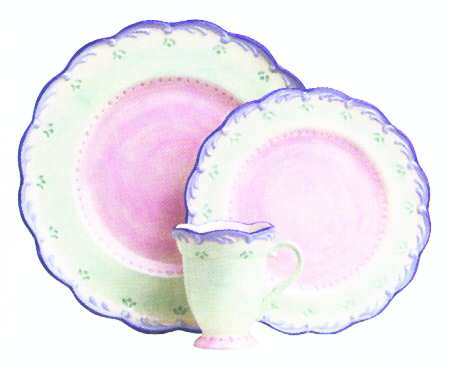 Chelsea Fair Pink Green by Lenox