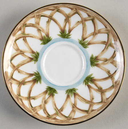 Colonial Bamboo Saucer