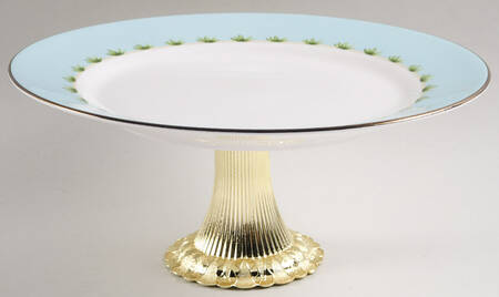 Colonial Tradewind Cake Stand with 4"-5" Metal Pedestal  Hc