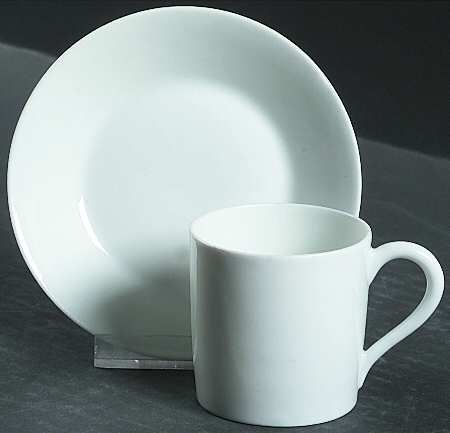 LIM171 Flat Demitasse Cup & Saucer Set