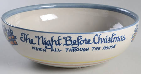 The Night Before Christmas 9" Nesting Bowl