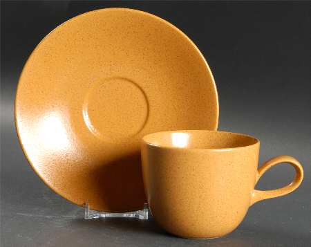 Honey Flat Cup & Saucer Set
