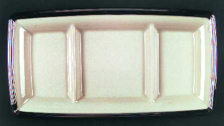 Solitaire Nouveau 3 Part Rectangular Divided Server