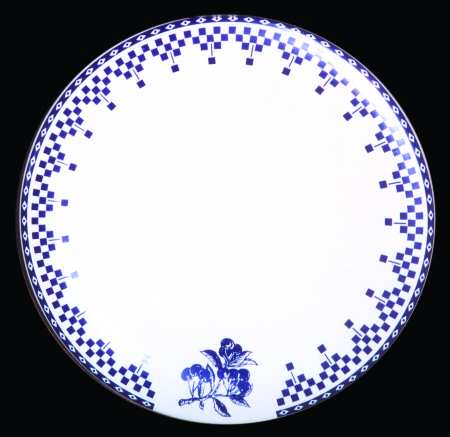 Damier Blue Dinner Plate