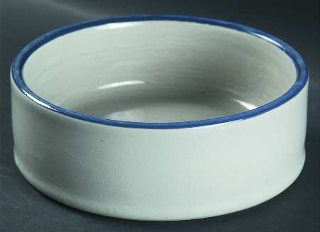 Blue Bands Small Pet Bowl