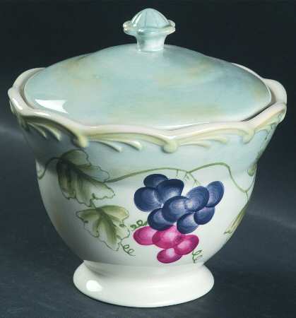Tuscan Vine Accessories Sugar Bowl & Lid