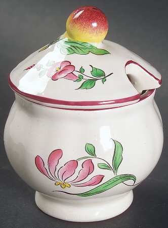 Old Strasbourg (Off White Background) Mustard Jar & Lid