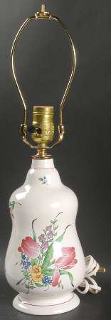 Old Strasbourg (Off White Background) 19" Electric Lamp No Shade