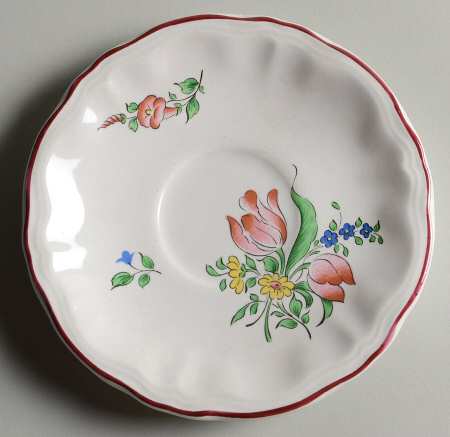 Old Strasbourg (Off White Background) 3-Piece Pot de Creme, Underplate Only