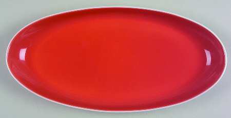 Summer Circle Coral Oblong Tray