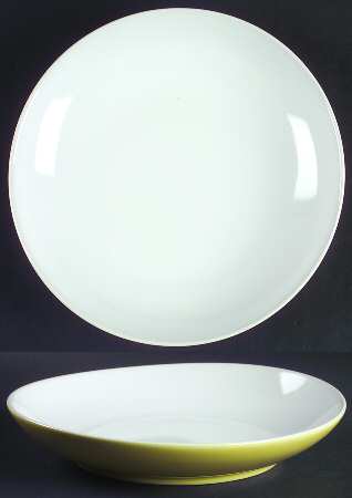 Summer Circle Yellow Salad Plate