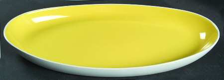 Summer Circle Yellow 13" Oblong Tray