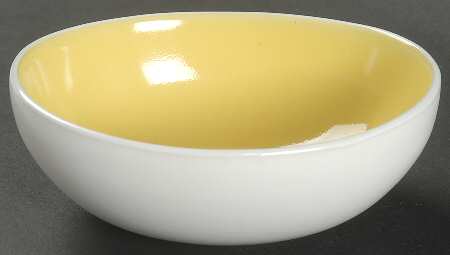 Summer Circle Yellow Individual Dip Dish