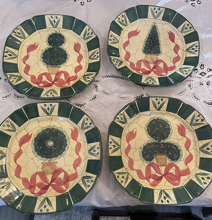 Christmas Topiary Salad Plate