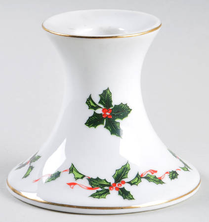Boughs of Holly (Smooth) 3" Candlestick