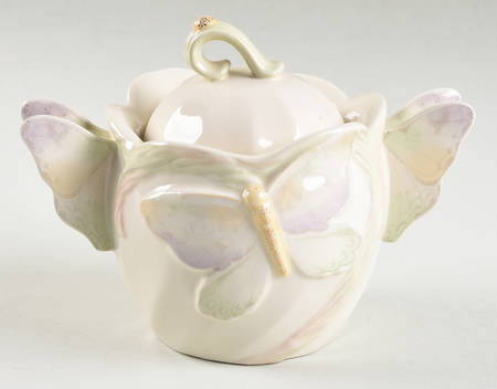 Garden Splendor Collection Sculpted Sugar Bowl & Lid