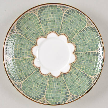 Mosaico d'Italia Mattonella Saucer for Footed Cup