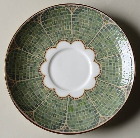 Mosaico d'Italia Mattonella Saucer
