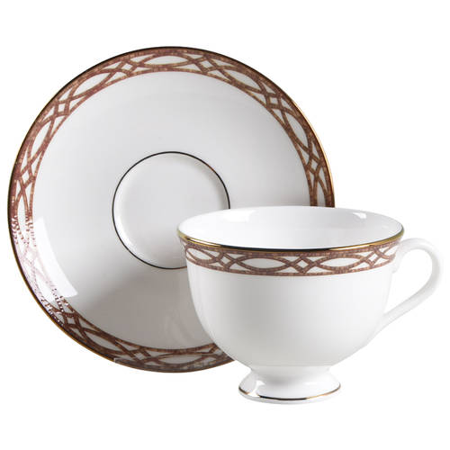 Mosaico d'Italia Cipresso Footed Cup & Saucer Set