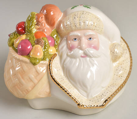Woodland Santa Lid for Cookie Jar
