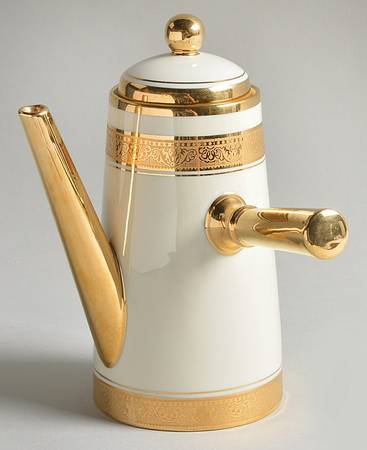 Pompadour Individual Coffee Pot & Lid