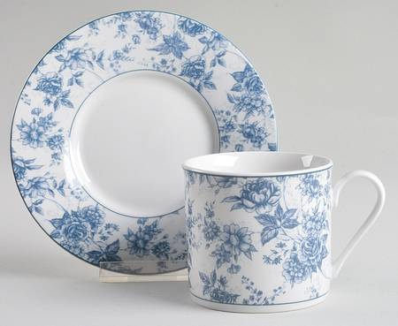 Chesam Chintz Flat Cup & Saucer Set