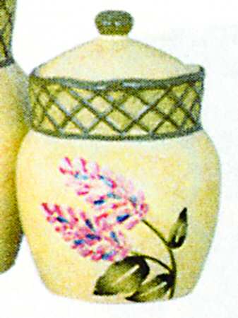Emma's Garden Small Canister & Lid