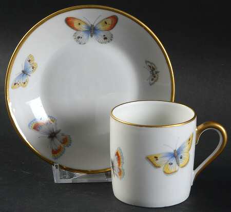 LIM235 Flat Demitasse Cup & Saucer Set