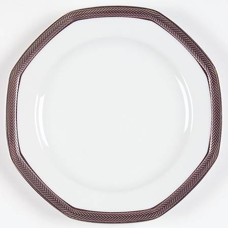 Equestrian Braid Platinum Bread & Butter Plate